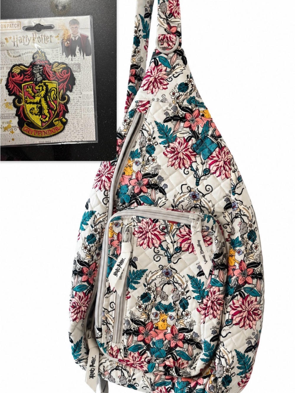 Vera Bradley Harry Potter Herbology Sling Backpack Crossbody 1 Strap Retired EUC